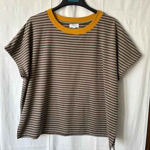 Anniewear Los Angeles Striped T-Shirt Soft Size Large Style AT2007 - Picture 1 of 6